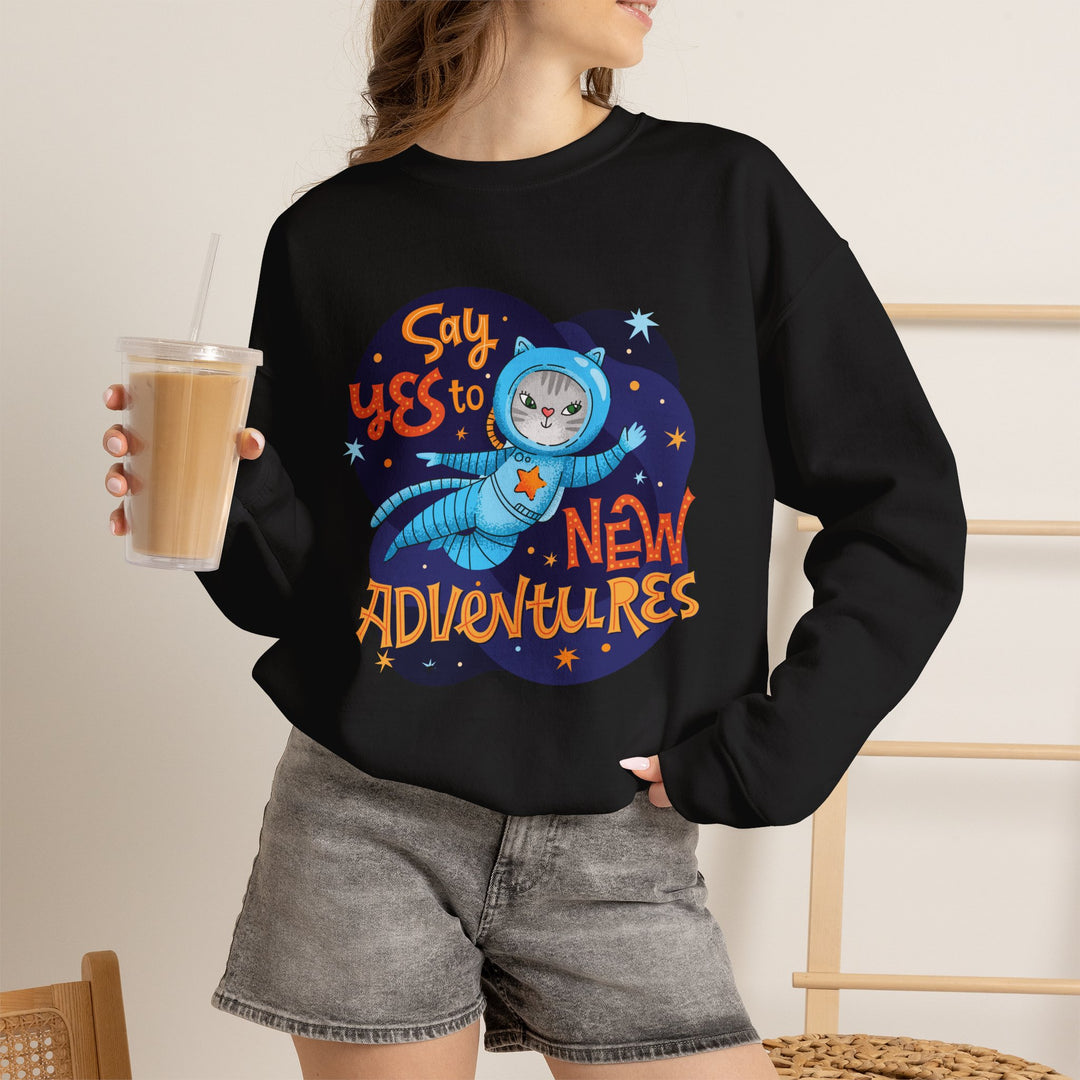 Adventure Kitty Crewneck Sweatshirt