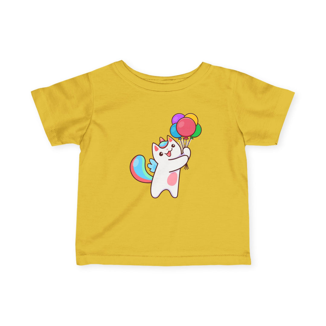 Caticorn and Balloons Infant Fine Jersey Tee