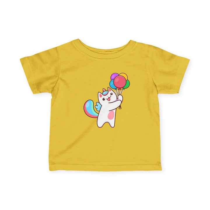 Caticorn and Balloons Infant Fine Jersey Tee