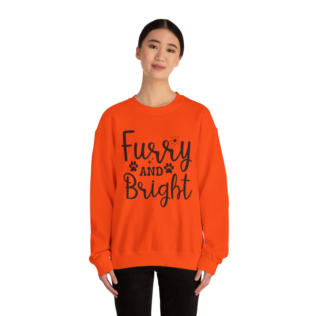 Furry and Bright Unisex Crewneck Sweatshirt