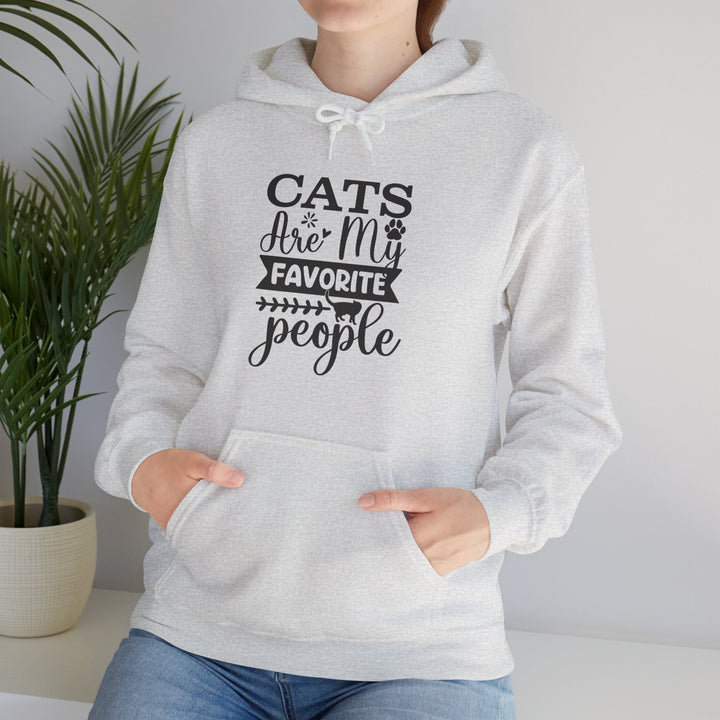 Cats Are My Favorite People Hooded Sweatshirt