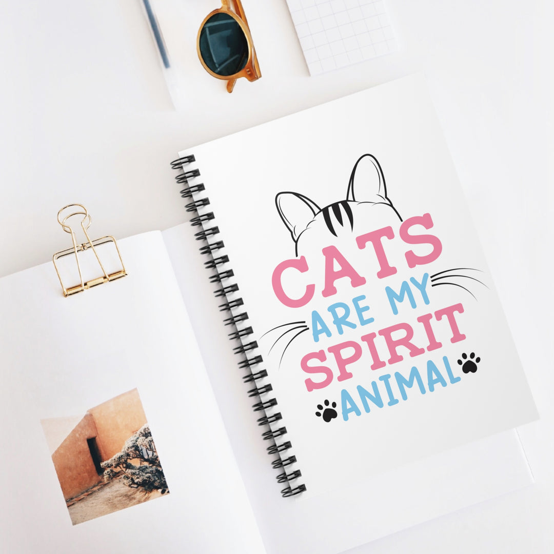 Cats Are My Spirit Animal Spiral Notebook