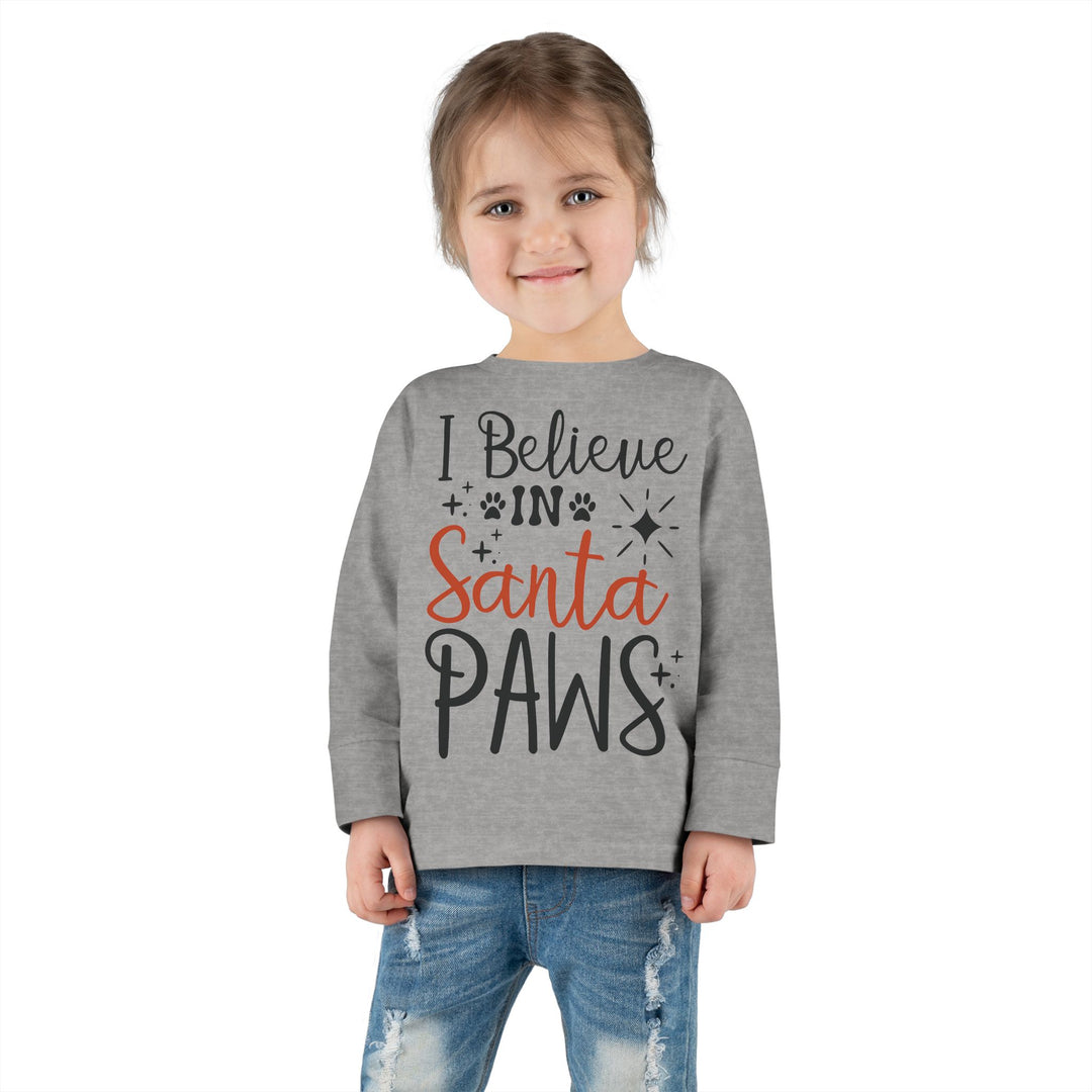 Santa Paws Toddler Long Sleeve Tee
