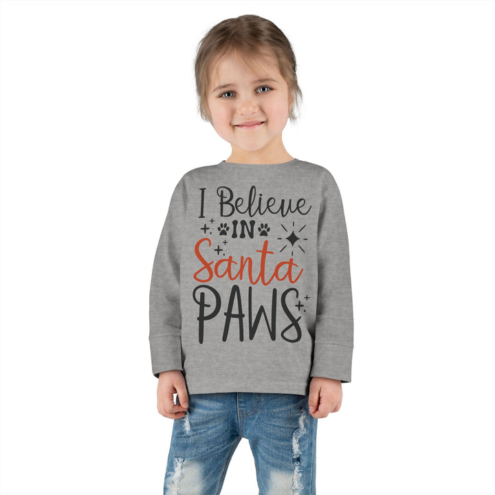 Santa Paws Toddler Long Sleeve Tee
