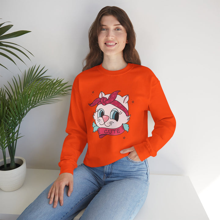 Tattoo Cat Crewneck Sweatshirt