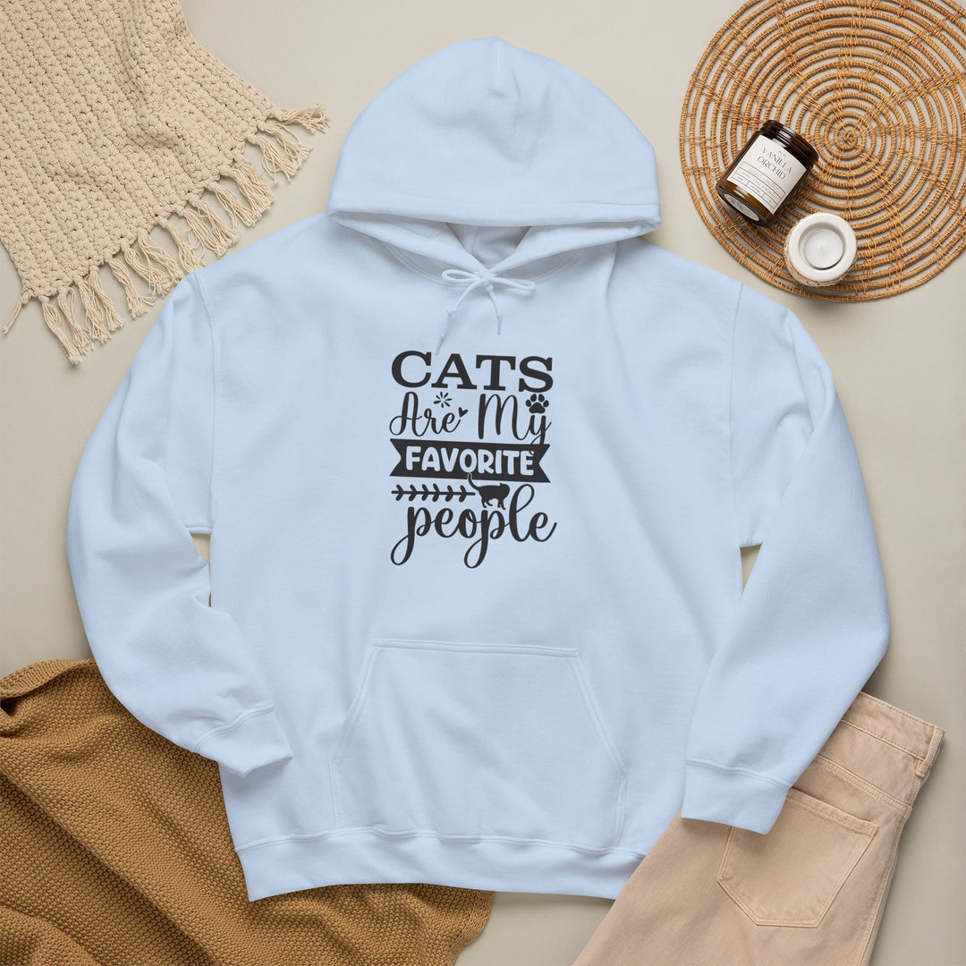 Cats Are My Favorite People Hooded Sweatshirt