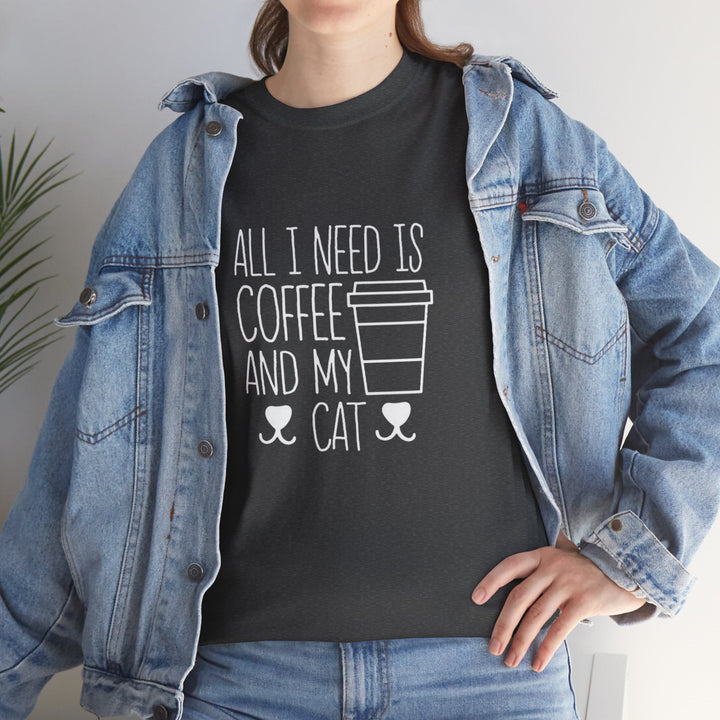 Coffee and My Cat Cotton Tee