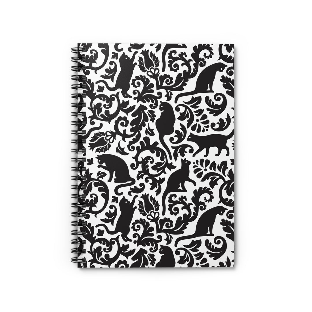 Toile Cat Spiral Notebook