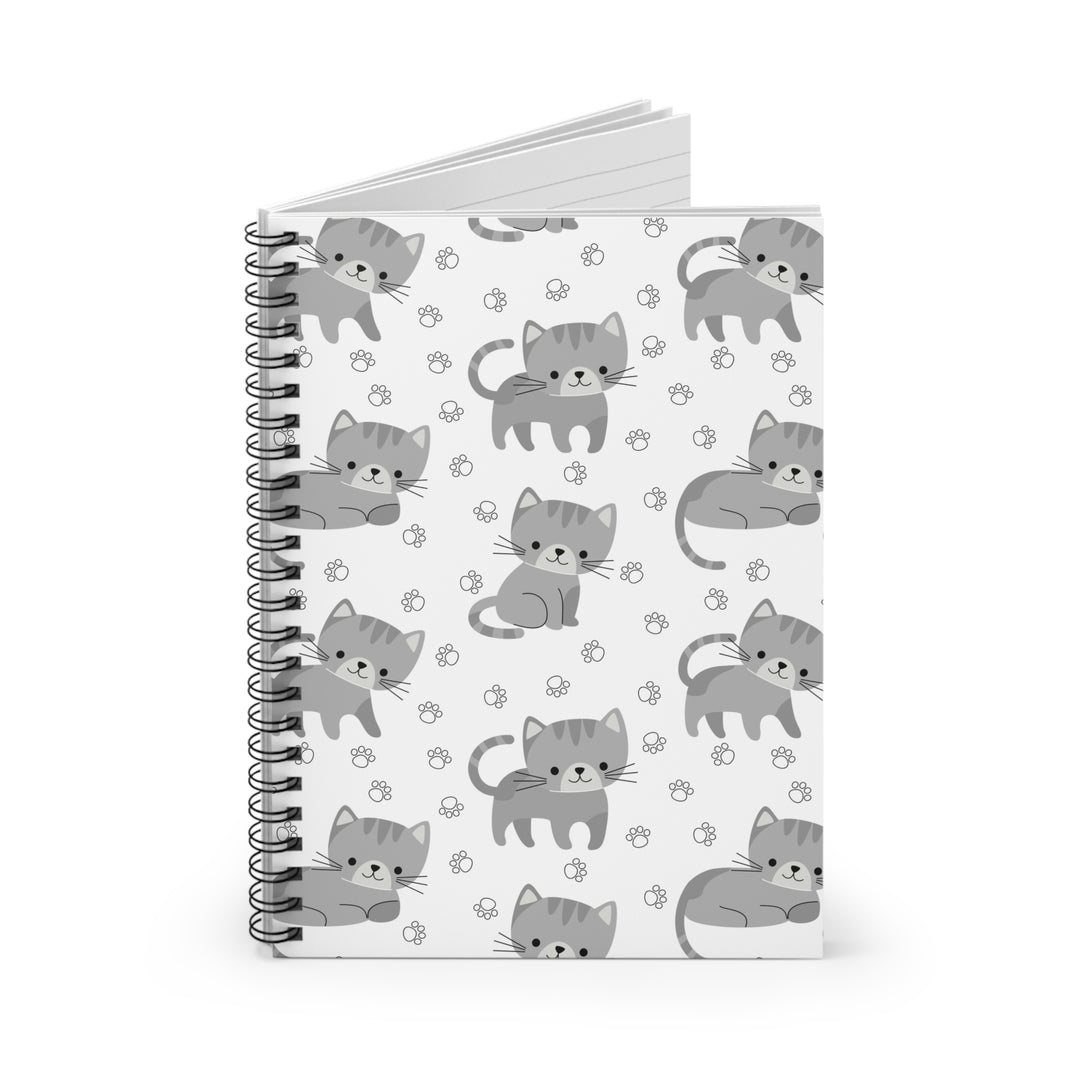 Little Gray Kitten Spiral Notebook