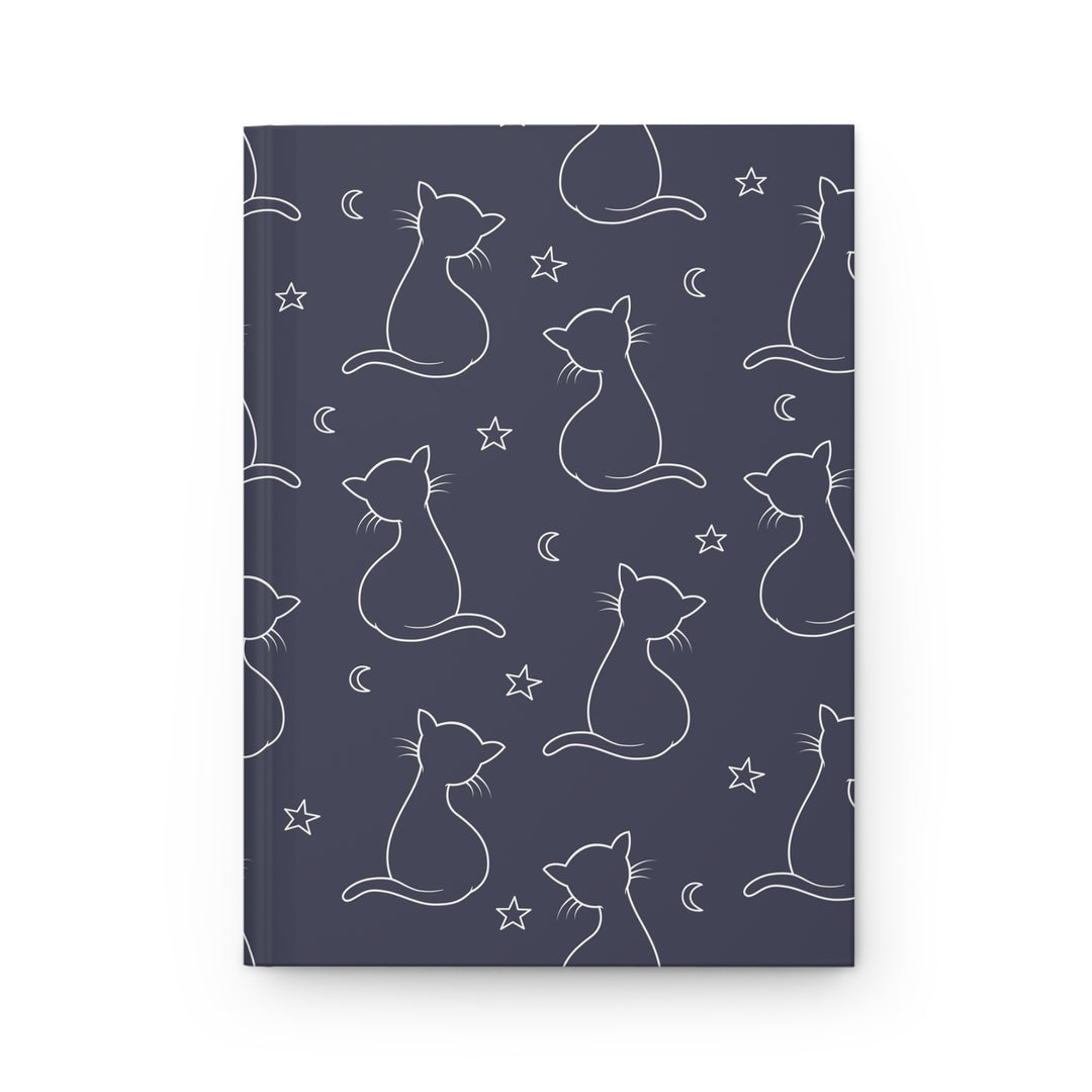 Night Sky Cat Hardcover Journal