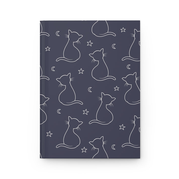 Night Sky Cat Hardcover Journal