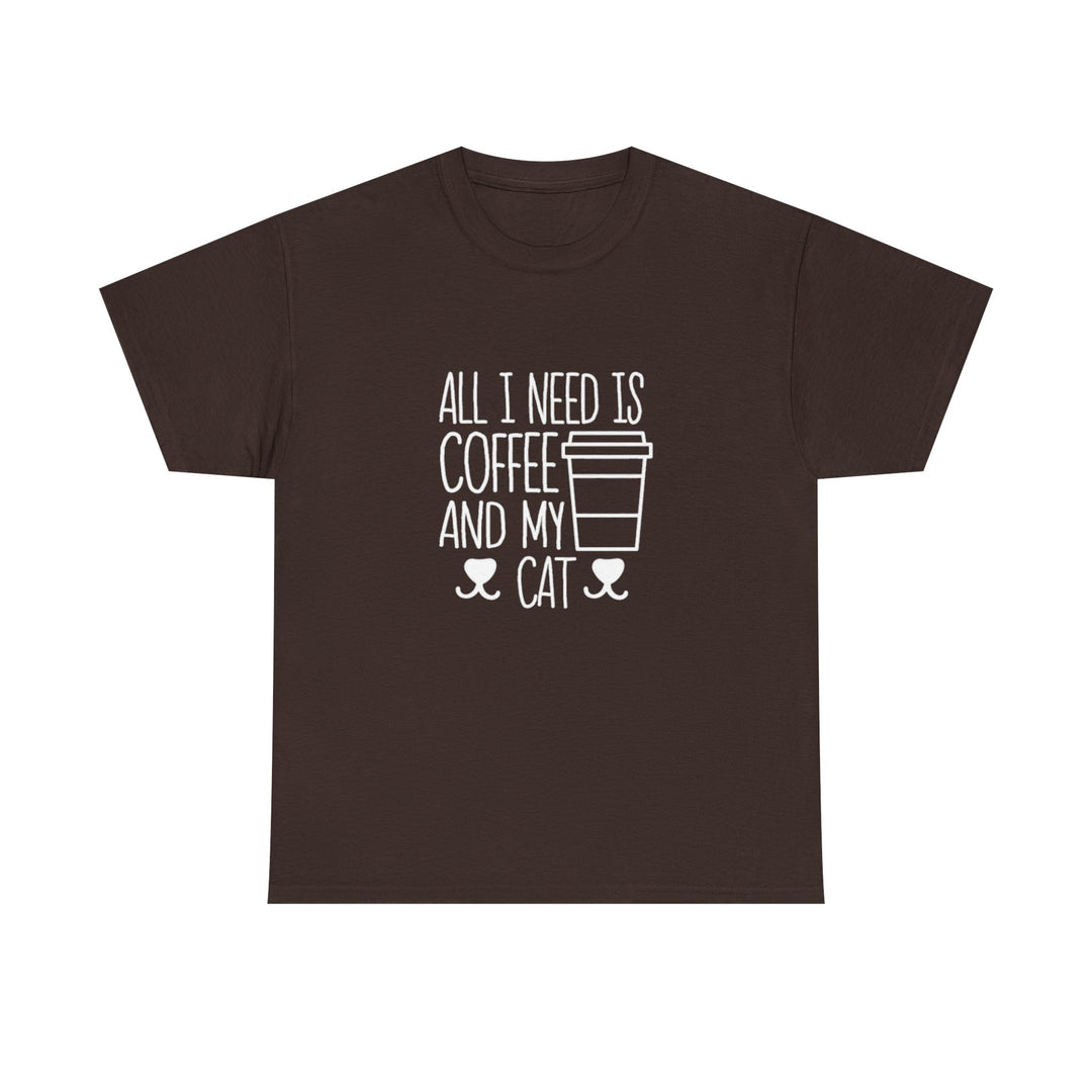 Coffee and My Cat Cotton Tee