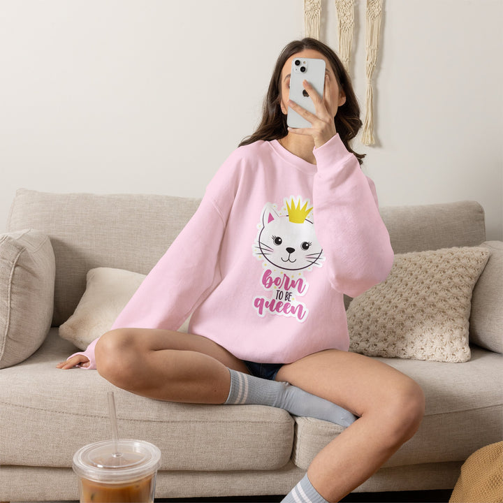 Queen Kitty Crewneck Sweatshirt
