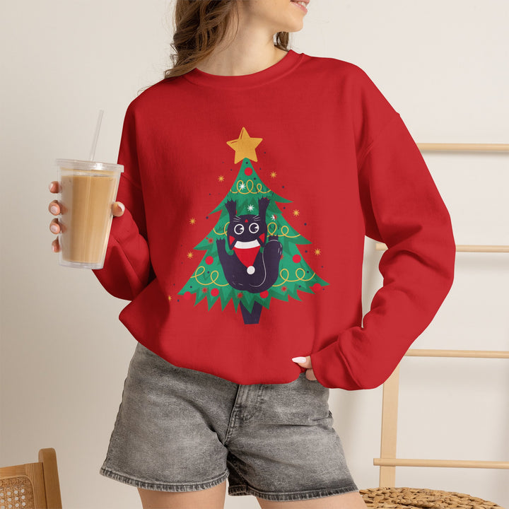 Tree Climbing Kitty Crewneck Sweatshirt