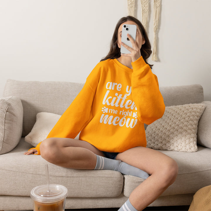 Kitten Me Right Meow Crewneck Sweatshirt