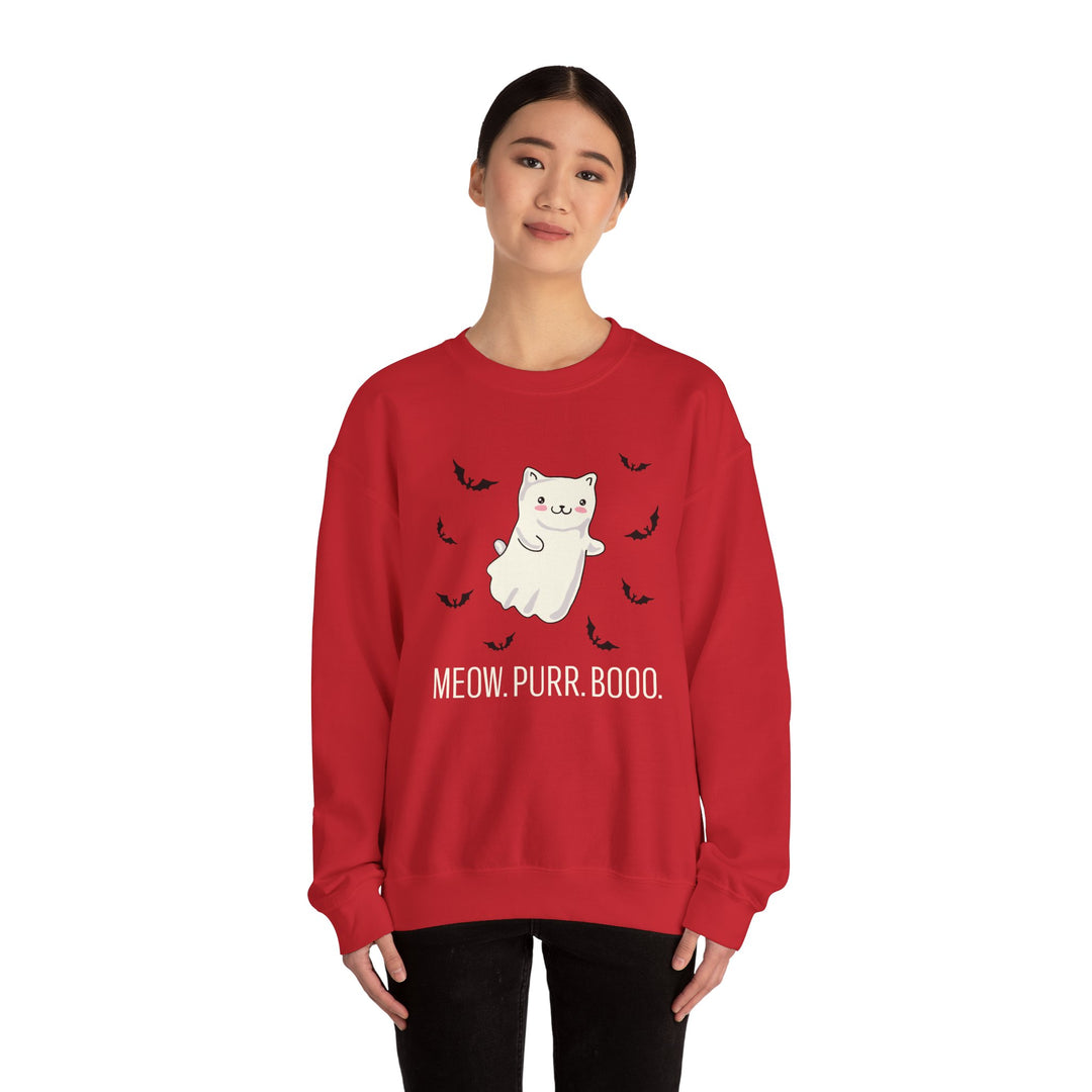 Meow. Purr. Boo. Unisex Crewneck Sweatshirt