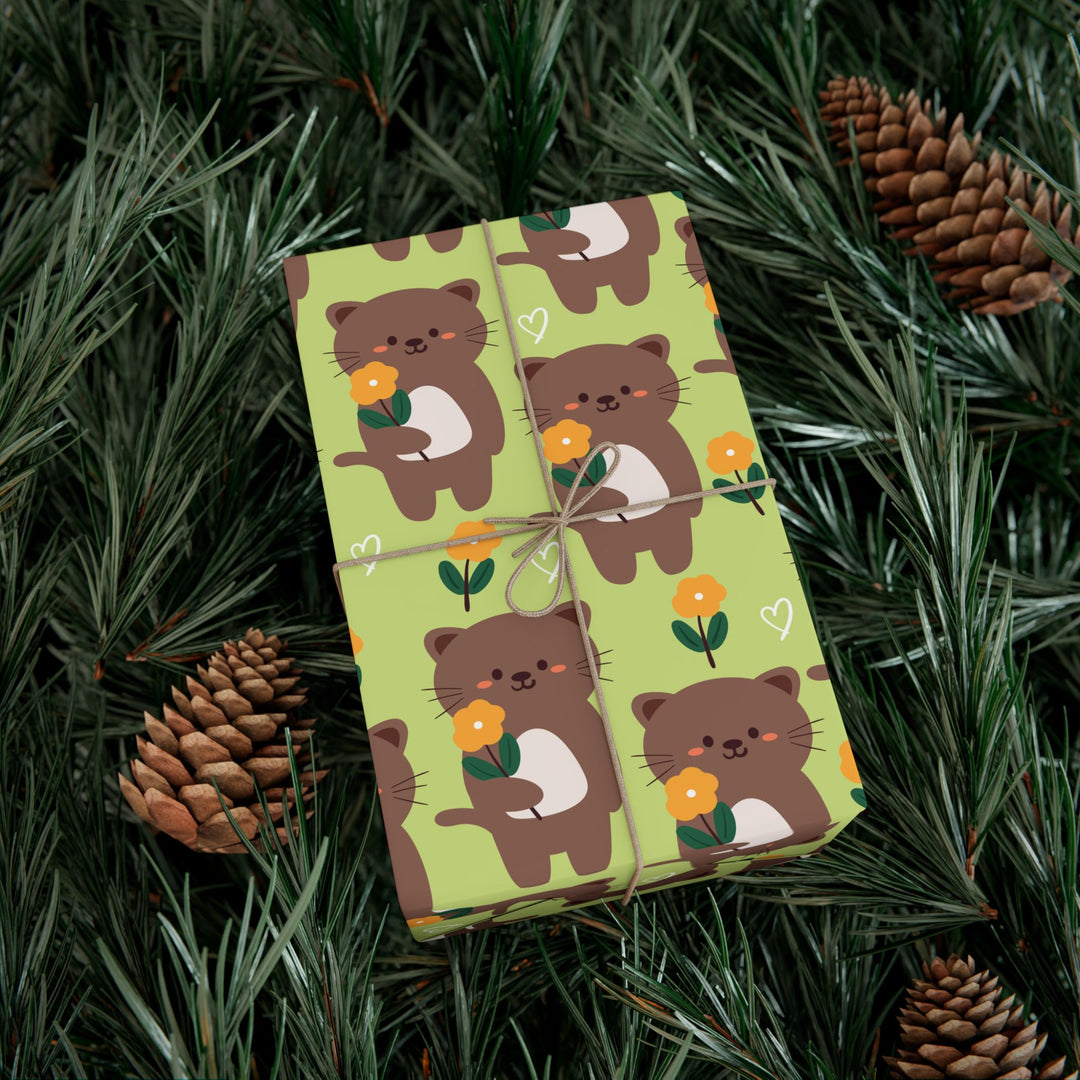 Kitty Bloom Gift Wrap