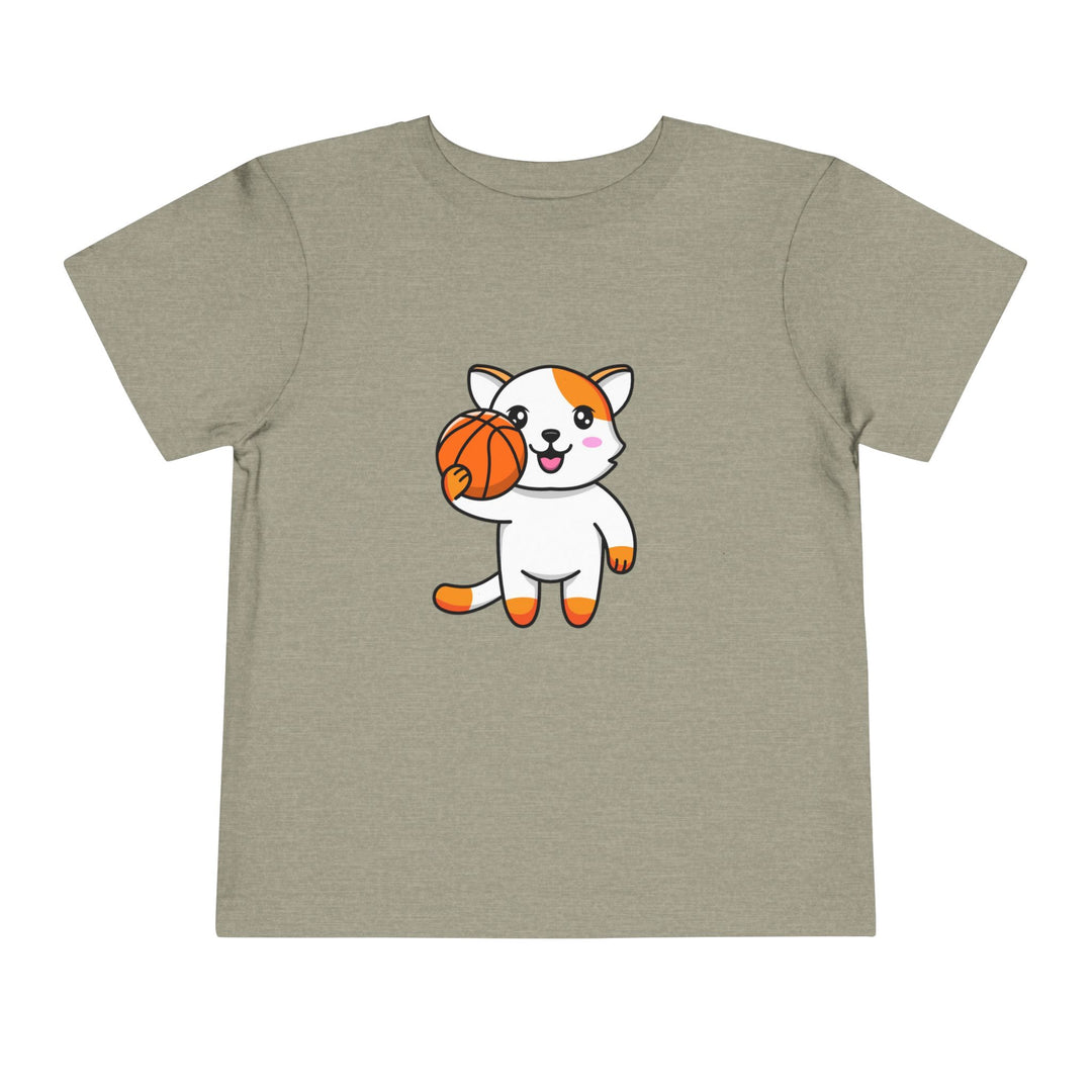 Basketball Cat Toddler Tee