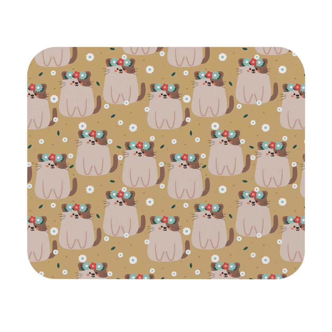 Flower Paw-ty Mouse Pad