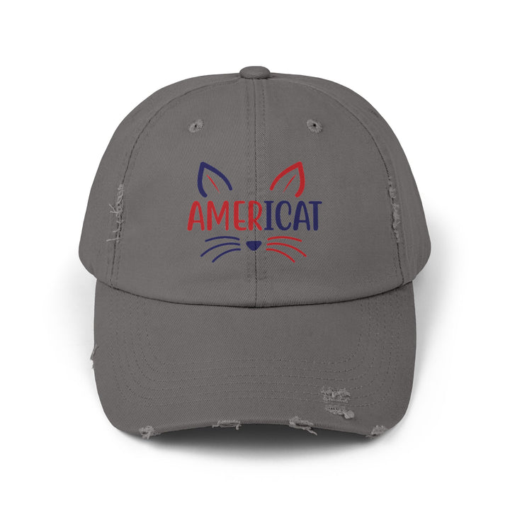 Americat Unisex Distressed Hat
