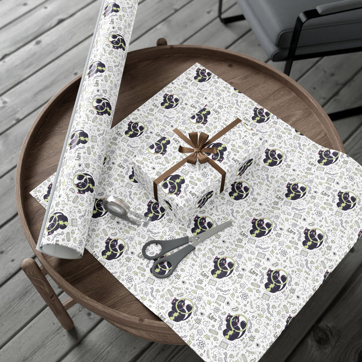 Biology Cat Gift Wrap
