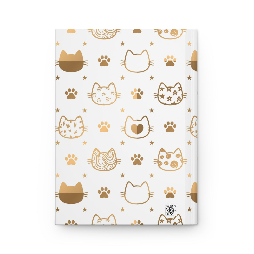 Golden Cat Hardcover Journal
