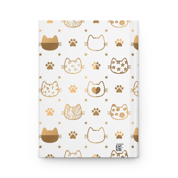 Golden Cat Hardcover Journal