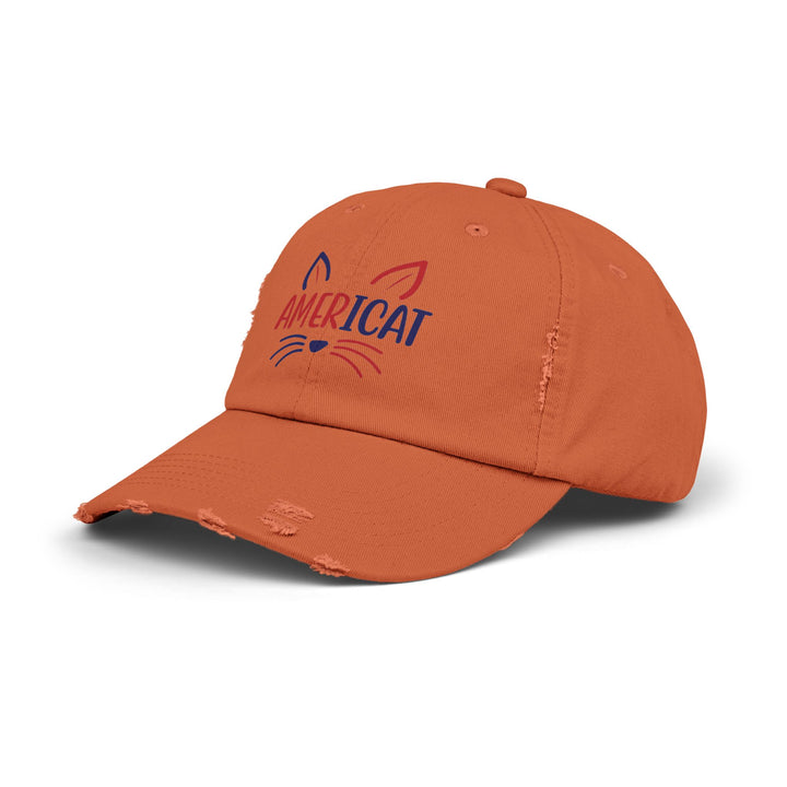 Americat Unisex Distressed Hat