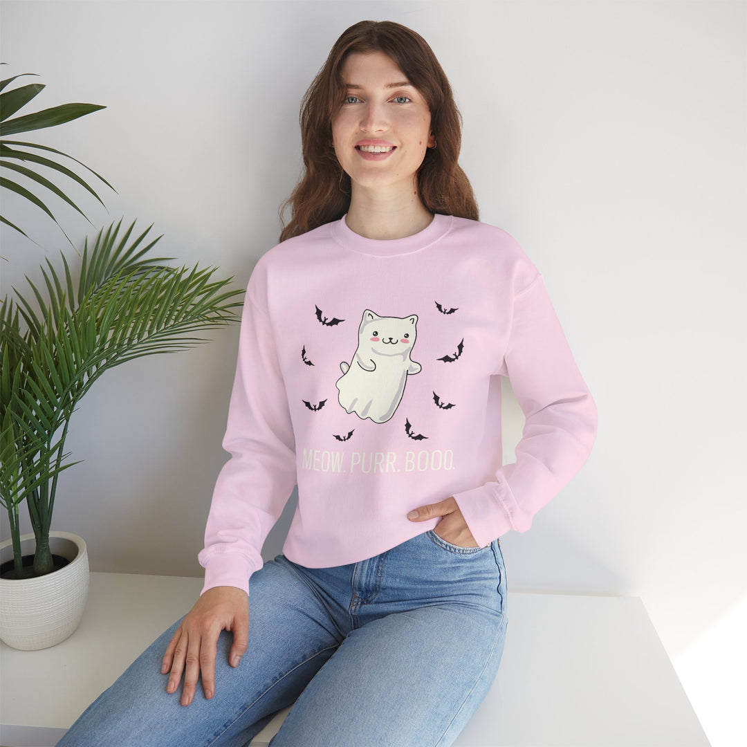 Meow. Purr. Boo. Unisex Crewneck Sweatshirt