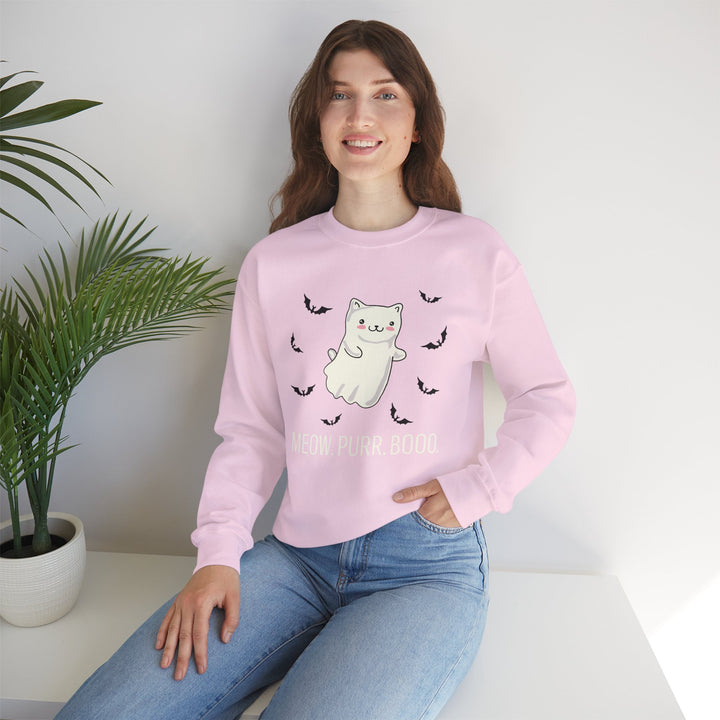 Meow. Purr. Boo. Unisex Crewneck Sweatshirt