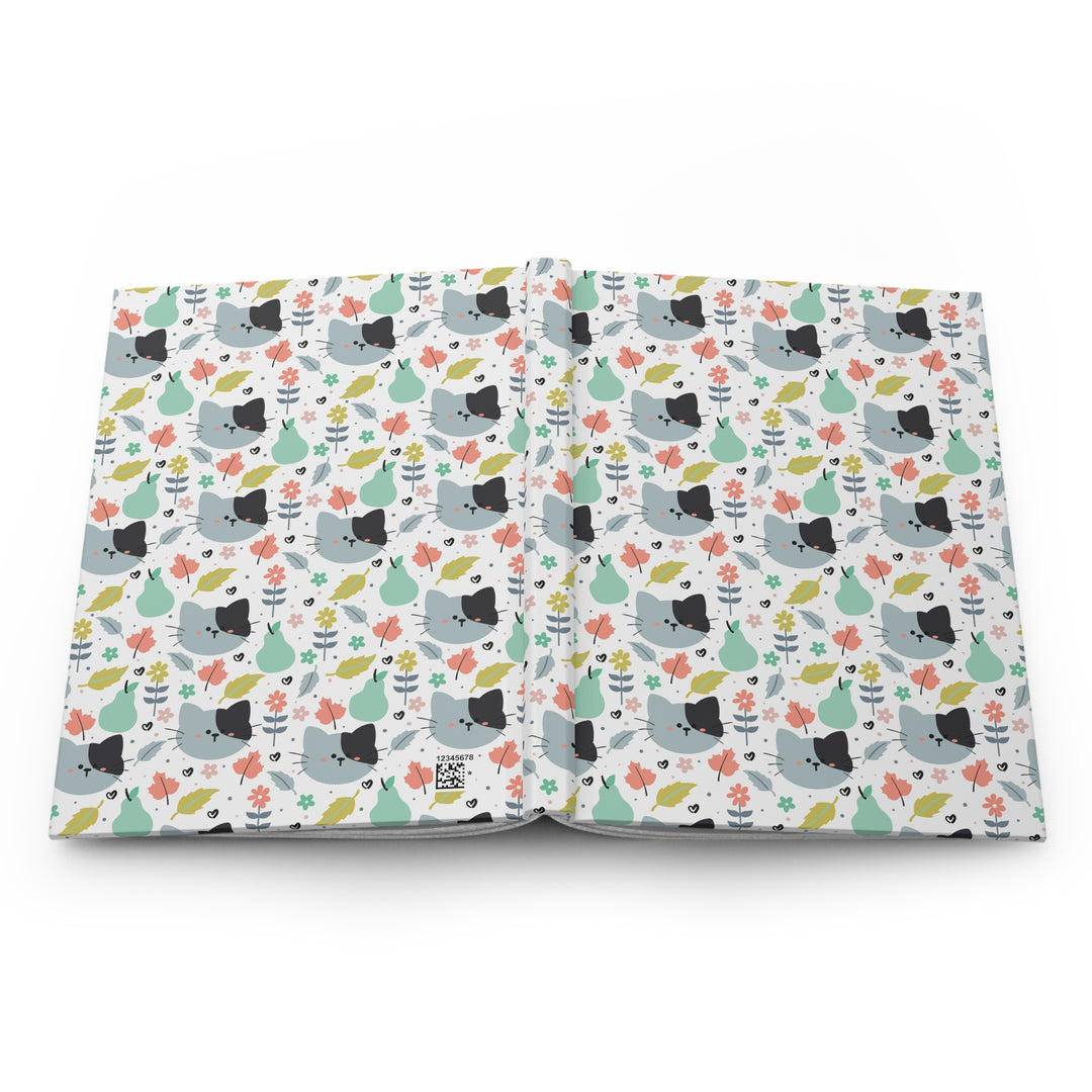 Purrs and Pears Hardcover Journal