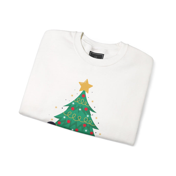 Mischievous Christmas Kitty Crewneck Sweatshirt
