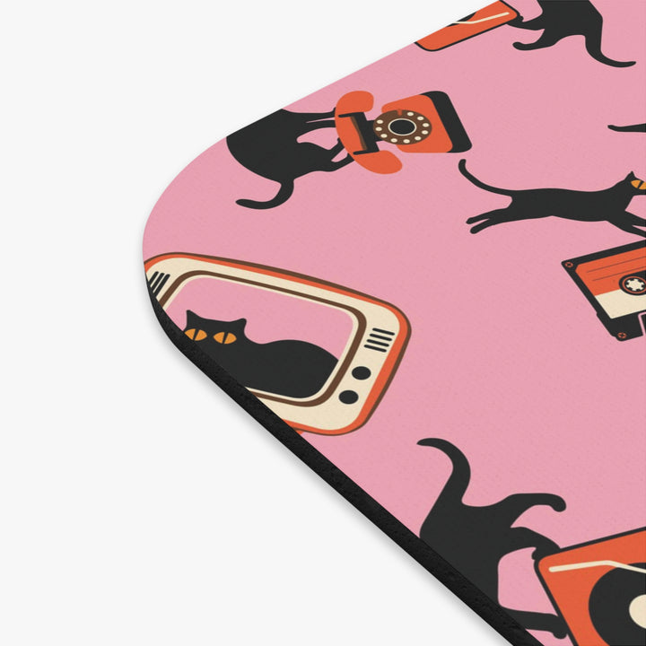 Retro Technology Cat Mouse Pad