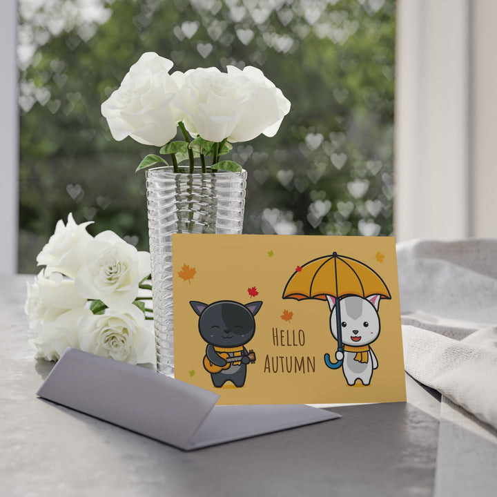 Hello Autumn Greeting Card