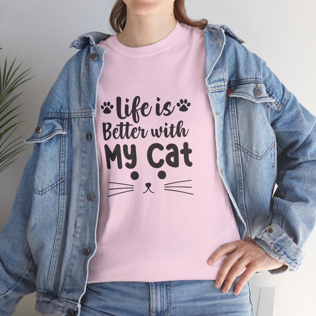 Better With My Cat Cotton Tee