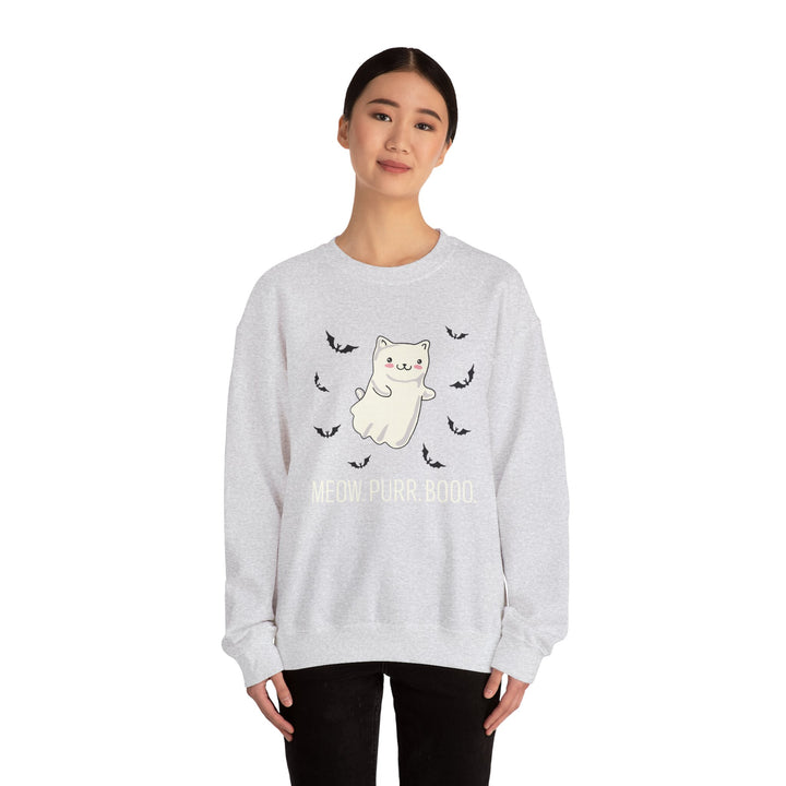 Meow. Purr. Boo. Unisex Crewneck Sweatshirt