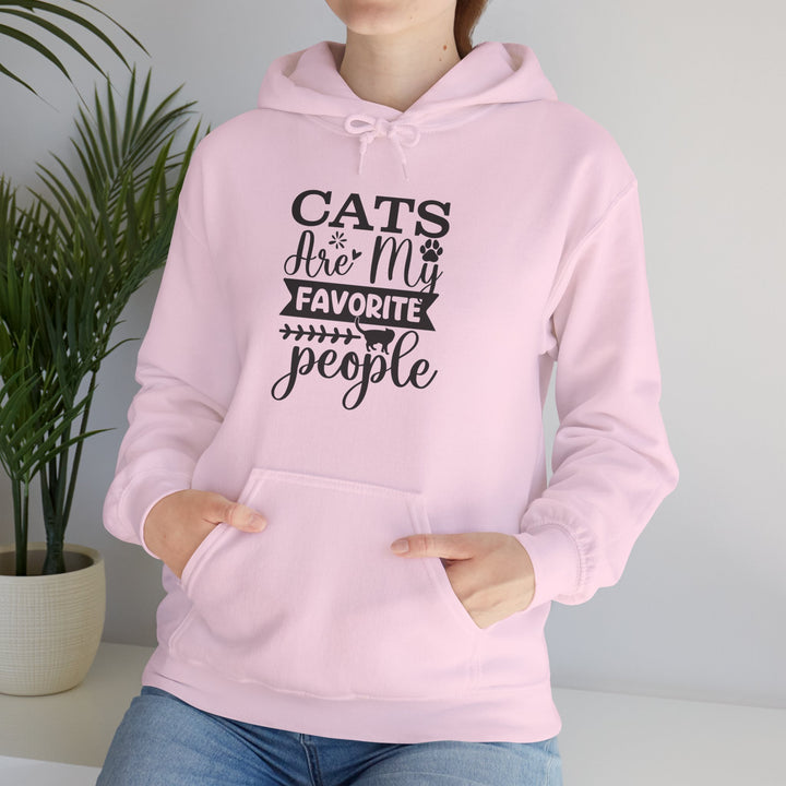 Cats Are My Favorite People Hooded Sweatshirt