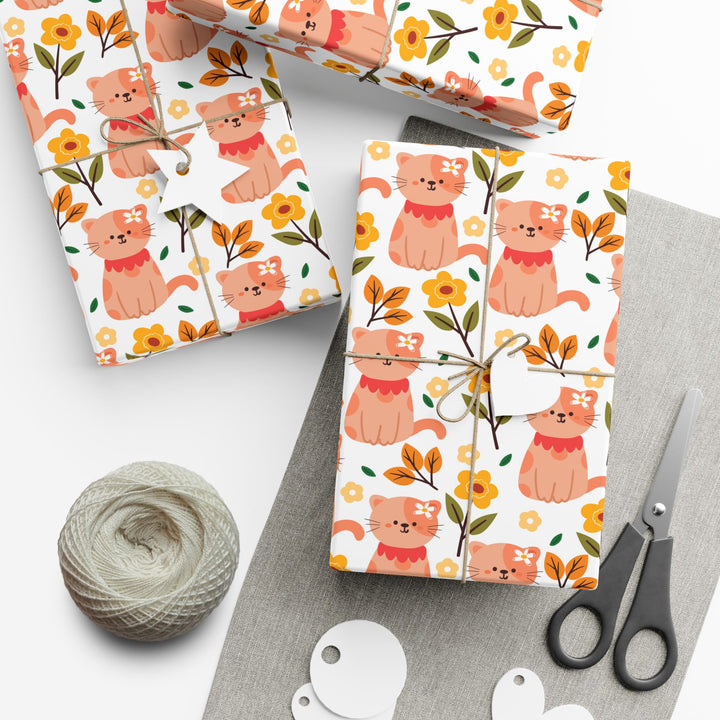 Petal Purrfection Gift Wrap