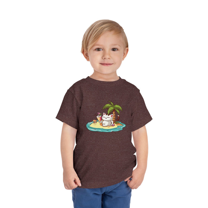 Tropical Cat Toddler Tee