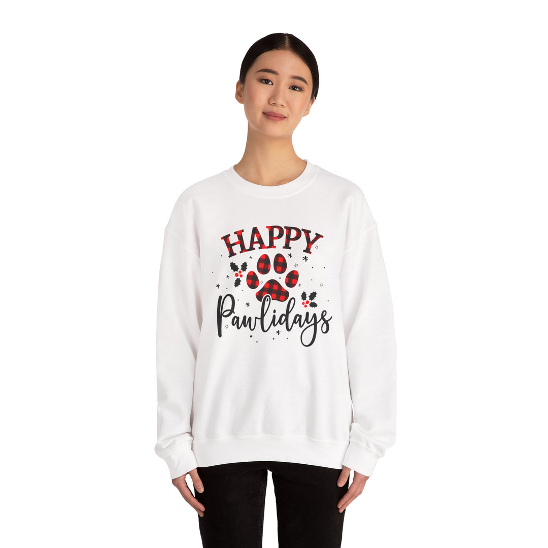 Happy Pawlidays Unisex Crewneck Sweatshirt