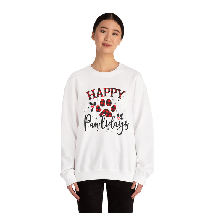 Happy Pawlidays Unisex Crewneck Sweatshirt