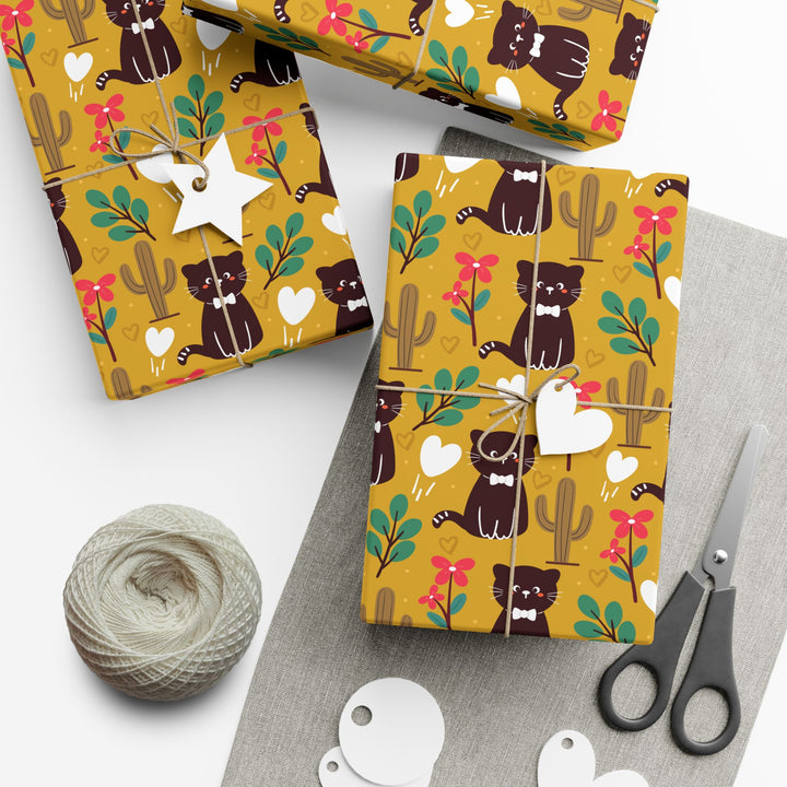 Cactus Cat Gift Wrap