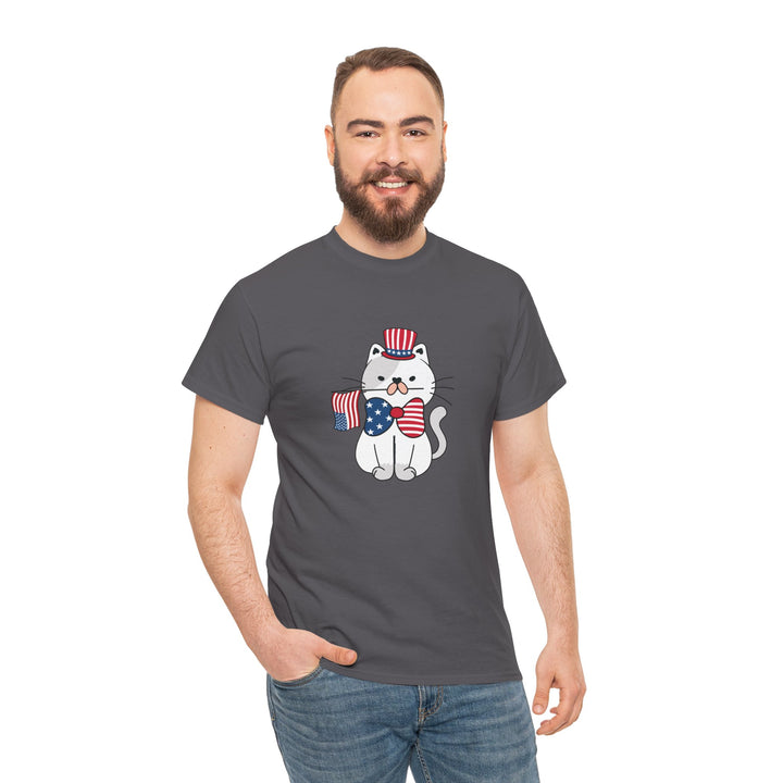 Patriotic Cat Cotton Tee