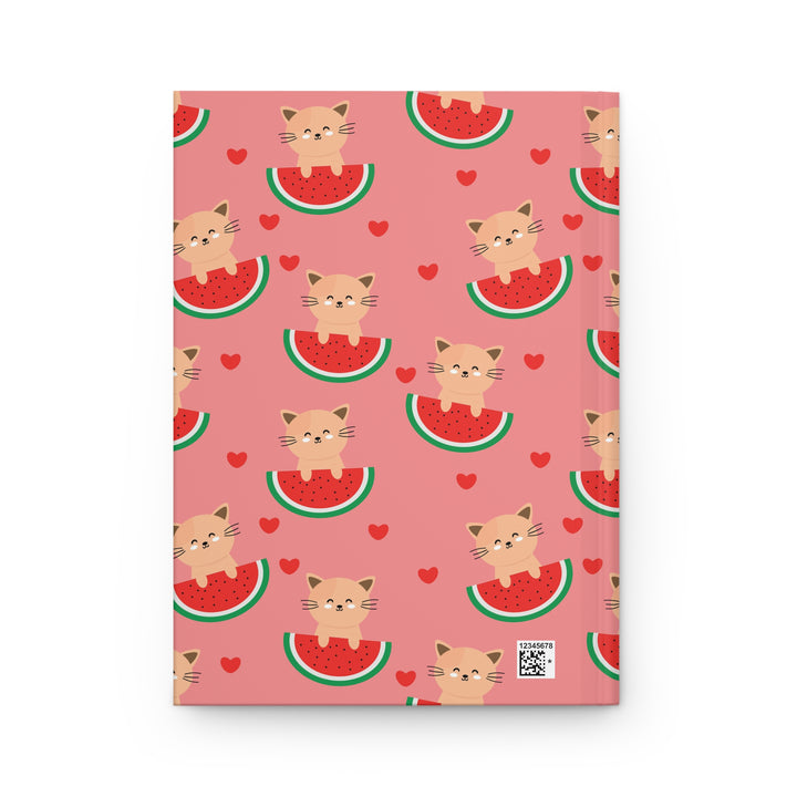 Watermelon Cat Hardcover Journal