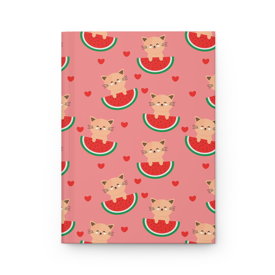 Watermelon Cat Hardcover Journal