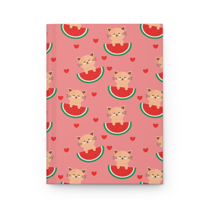 Watermelon Cat Hardcover Journal