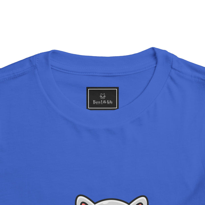 Cat Eating A Fish Toddler Tee