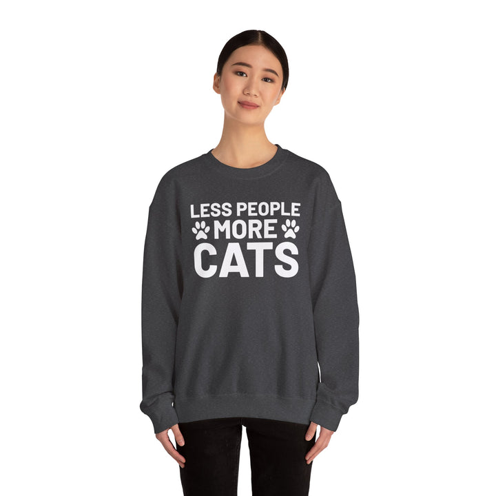 Less People More Cats Crewneck Sweatshirt