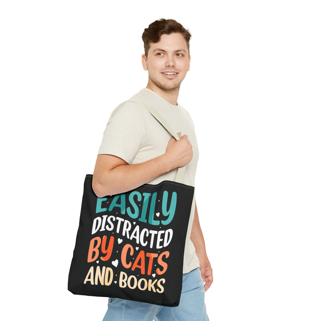 Cats and Books Tote Bag