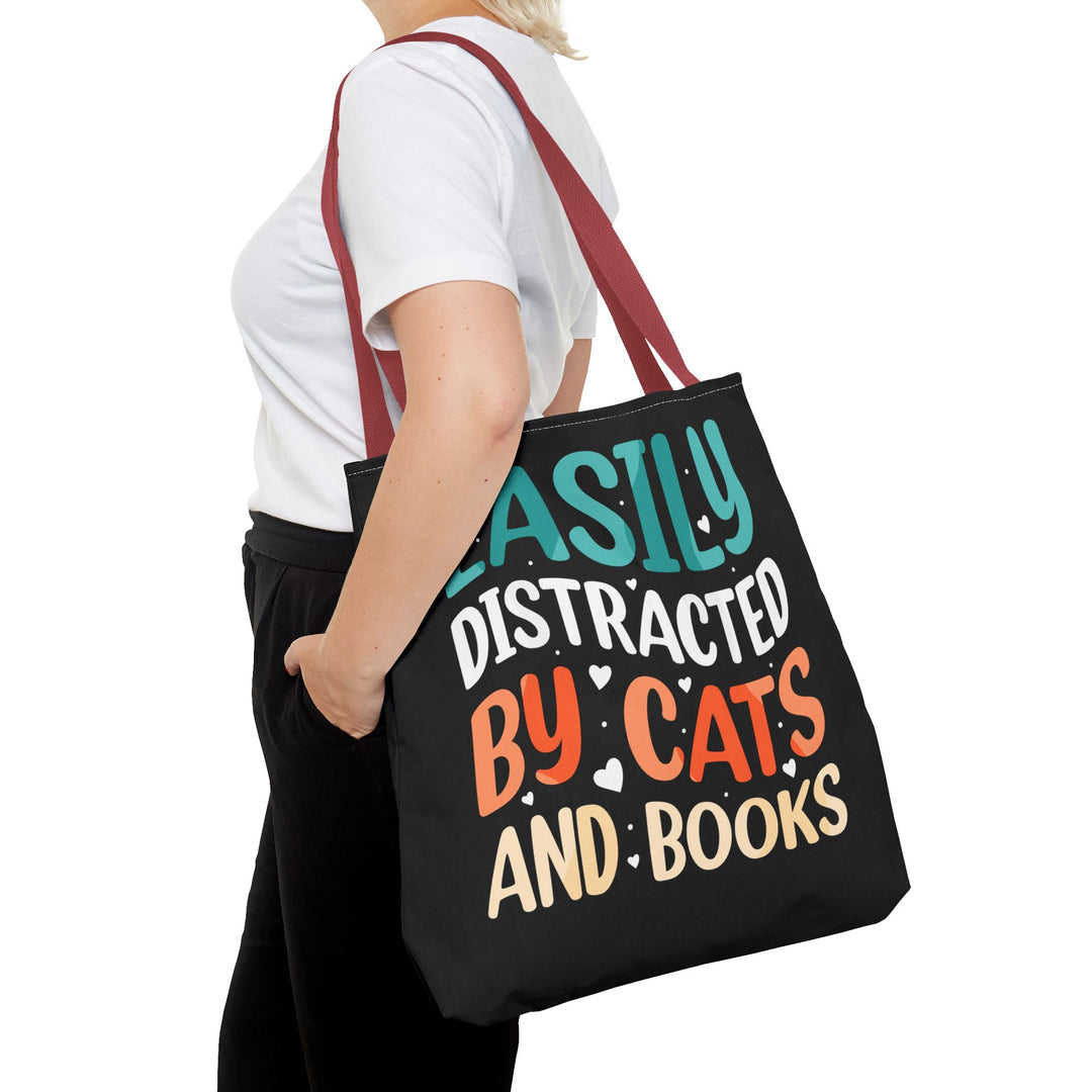 Cats and Books Tote Bag